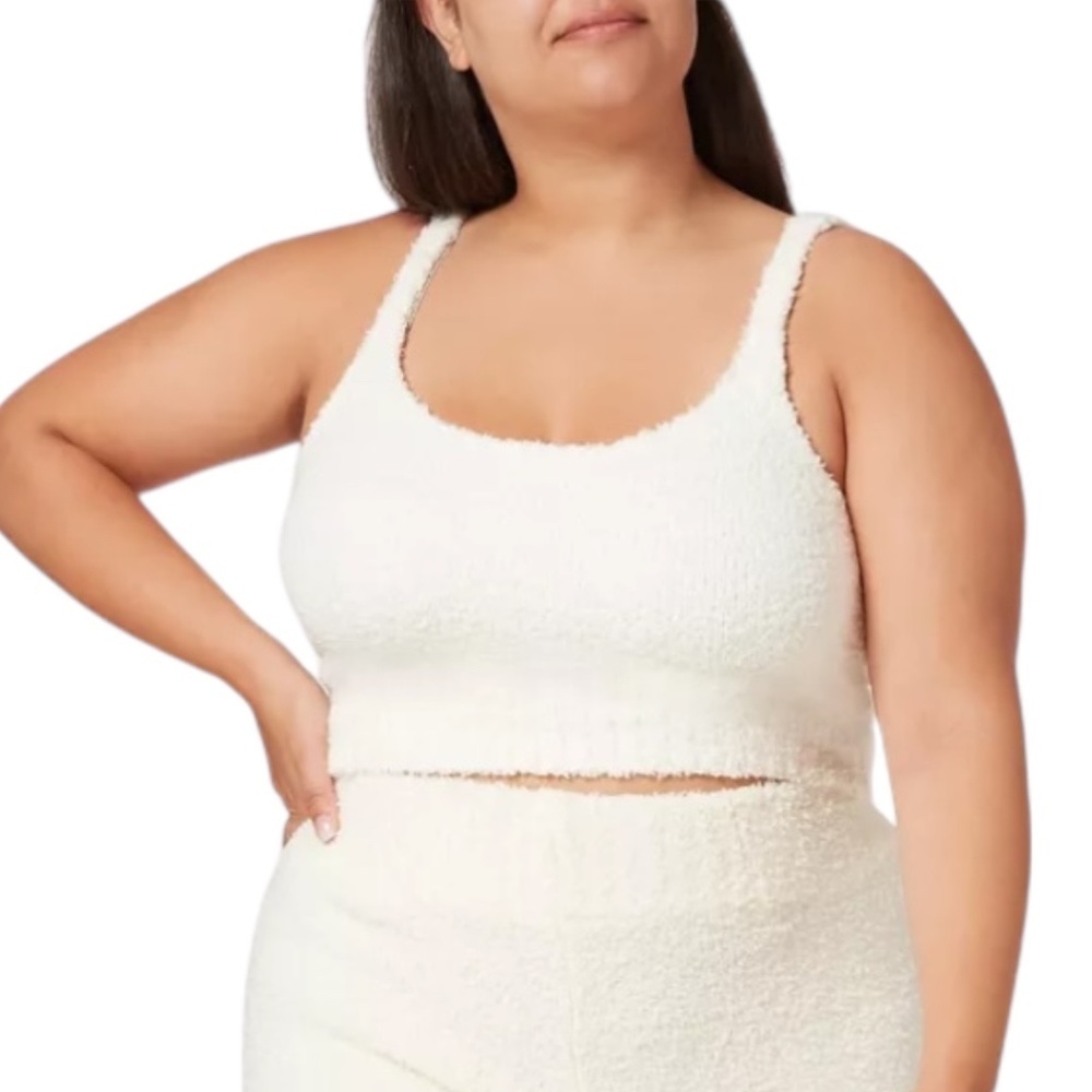 SKIMS Cozy Knit Tank Bone Bouclé Soft Stretch Lounge Top 2X/3X
